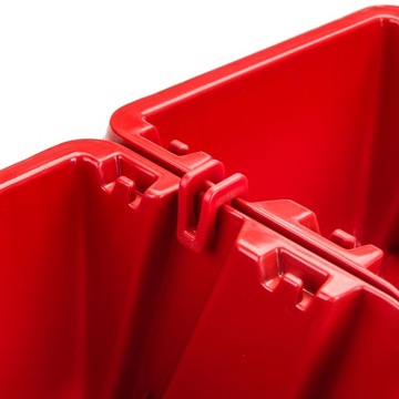 10 Pojemników magazynowych 77x92x60 mm warsztat