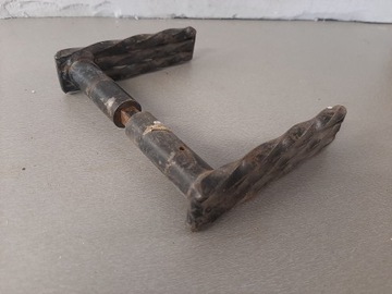Красивая старая латунная дверная ручка, знак, ручка, дверной замок, окно, АНТИЧНЫЙ ПАМЯТНИК