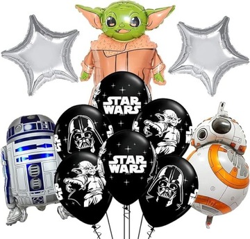 URODZINOWE BALONY STAR WARS GWIEZDNE WOJNY ZESTAW