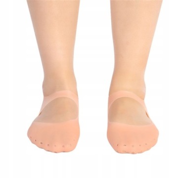 2x КОСМЕТИЧЕСКИЕ НОСКИ СИЛИКОНОВЫЕ НОЖКИ ДЛЯ МНОГОРАЗОВЫХ НОЧНЫХ СПА-НОСКОВ