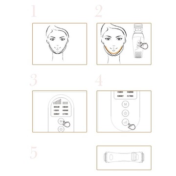 МАССАЖЕР ДЛЯ ЛИЦА ПОДБОРОДОК ЛИФТИНГ LED THERAPY 2IN1