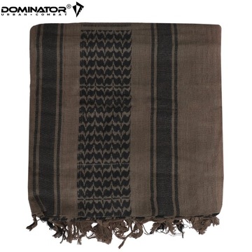 ARAFATKA CHUSTA KEFIJA SHEMAGH WOJSKOWA DOMINATOR 100X100 cm BROWN BLACK