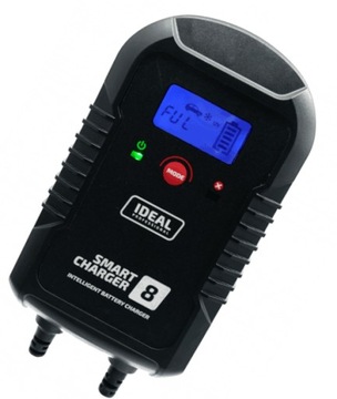 PROSTOWNIK ŁADOWARKA IDEAL SMART CHARGER 8 6/12V LCD 230V 8A