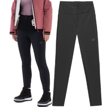 DAMSKIE SPODNIE NARCIARSKIE SOFTSHELL 4F membrana 5000 TFTRF497 M