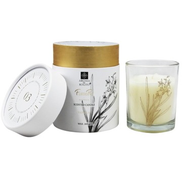 ŚWIECA ZAPACHOWA WANILIOWA VANILLA W BIAŁYM PUDEŁKU 200G 03