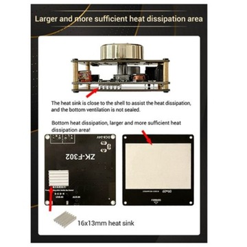 ZK-F302 TPA3118 Цифровой аудиоусилитель 30 Вт + 30 Вт Бо