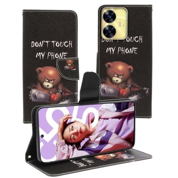 ETUI Fancy Pokrowiec do REALME C55 misiek