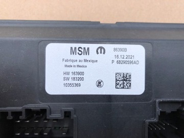 DODGE RAM 1500 V 19- 2019-2024 MODUL ŘÍZENÍ SEDADLA 68290596AD
