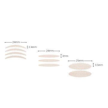 Двойная нашивка для век, бесследная лента, женская лицевая сторона