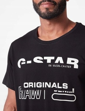 G-STAR RAW T-SHIRT Z NAPISAMI XS