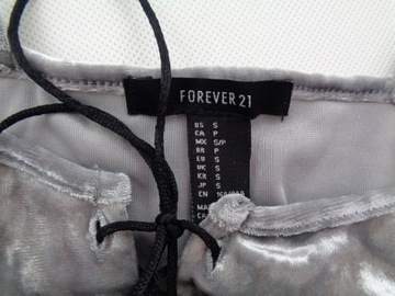 34-36 FOREVER 21 WELUROWA TUNIKA GREY W72