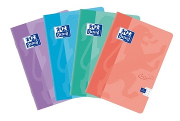 ZESZYT OXFORD TOUCH PASTEL A5/60K KRATKA Z MARGINESEM
