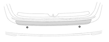 Hyundai Tucson (2020-) Folia ochronna zderzaka tył