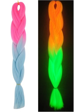 WŁOSY SYNTETYCZNE ŚWIECĄCE W CIEMNOŚCI FL.201