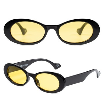 Akcesoria Okulary przeciwsłoneczne Owalne okulary przeciwsłoneczne Smith Owalne okulary przeciws\u0142oneczne niebieski-czarny W stylu casual 