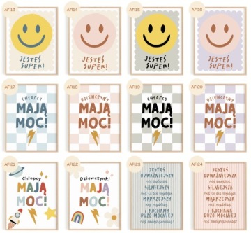 Набор детских плакатов ALPHABET NUMBERS MAP EMOTIONS 30x40 A3 различные дизайны