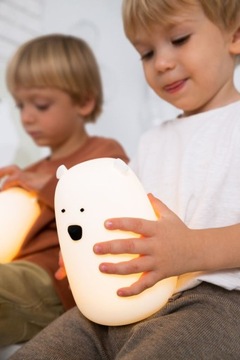 СИЛИКОНОВЫЙ МЕДВЕДЬ RABBIT&FRIEND, БЕЛЫЙ, 16 СМ