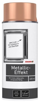FARBA DEKORACYJNA Z EFEKTEM METALICZNYM METALIK RÓŻOWE ZŁOTO SPRAY 400ML