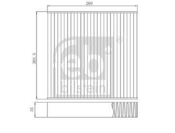 FEBI BILSTEIN 174913 FILTR VENTILACE PROSTORU SPOLUJEZDCE