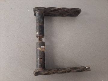 Красивая старая латунная дверная ручка, знак, ручка, дверной замок, окно, АНТИЧНЫЙ ПАМЯТНИК
