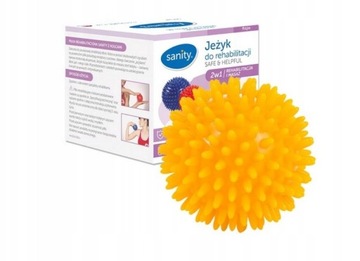 Piłka rehabilitacyjna jeżyk, 8 cm