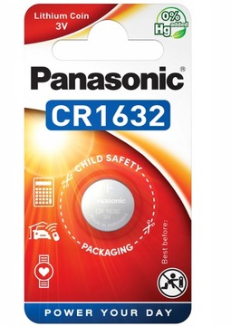 1x Bateria litowa Panasonic CR1632 3V 1632 1/Blist