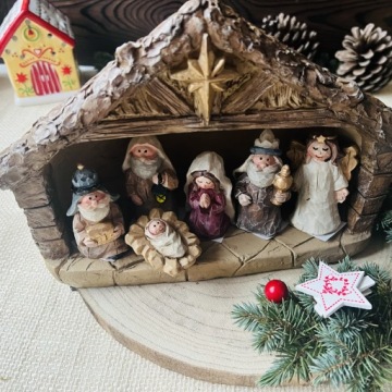 Рождественская кроватка Конюшня под елку Рождественское украшение ПОДАРОК