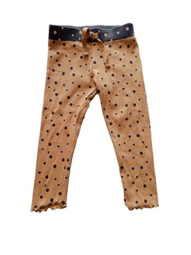 NUTMEG Legginsy prążkowane w kropki roz 80-86 cm