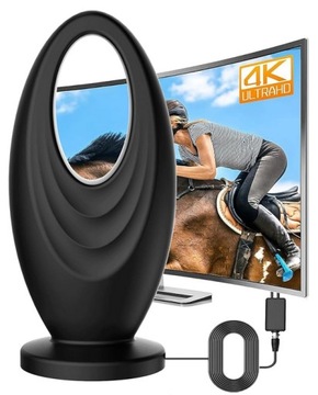 ANTENA POKOJOWA WEWNĘTRZNA DO TELEWIZJI NAZIEMNEJ HDTV 4K