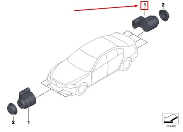 BMW 7 F01 F02 PARKOTRONIK 9233036 66209233036
