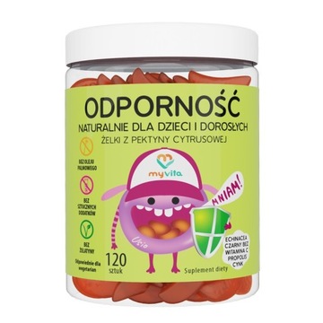 MYVITA NATURALNE ŻELKI ODPORNOŚĆ 120 szt.