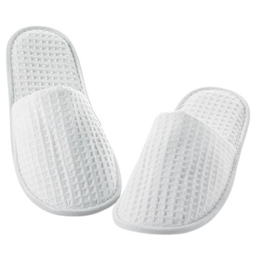 Kapcie klapki hotelowe WAFEL Gofrowane Waffle Zakryte Gruba Podeszwa 6mm