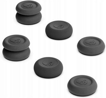 GUMKI NAKŁADKI SKULL&CO 6-PACK DO KONSOLI STEAM DECK CZARNE