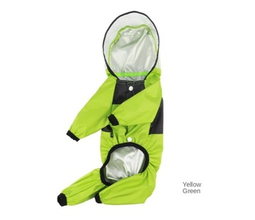 Плащ для собак, светоотражающая водонепроницаемая одежда, прозрачный комбинезон с капюшоном для