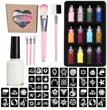 БОЛЬШОЙ НАБОР ТАТУ ШАБЛОНЫ БЛЕСКНЫЕ ТАТУ