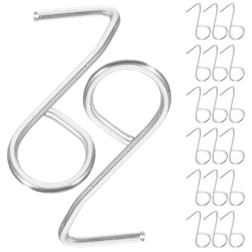 КРЮЧКИ ДЛЯ АВТОЧЕХЛОВ, ЗАЖИМЫ ДЛЯ ПОДУШЕК, 100 ШТ. ЦИНКОВАЯ СТАЛЬ