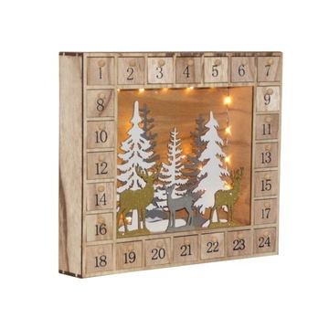 АДВЕНТ-КАЛЕНДАРЬ С ОТКРЫВАЮЩИМСЯ СВЕТОДИОДНЫМ ОКНОМ CH