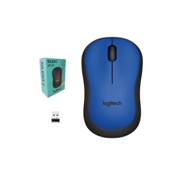 Logitech M220 Silent trådlös mus (blå) - Elgiganten