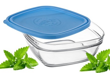 POJEMNIK SZKLANY KWADRATOWY Z POKRYWKĄ FRESHBOX 3100 ML DURALEX