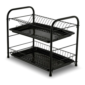 DWUPOZIOMOWA suszarka do naczyń DUŻA suszarka Z TACKĄ 53x33x24cm Nova Tadar