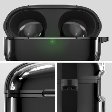 Кейс для Sony WF-1000XM5, Spigen Ultra Hybrid, чехол с карабином