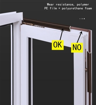 Лента уплотнительная для окон 4м Коричневая