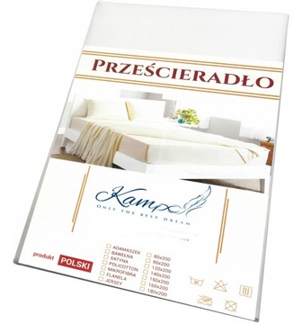 PREMIUM prześcieradło tradycyjne 120x200 Bawełna