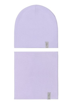 ЖЕНСКИЙ КОМПЛЕКТ ФИОЛЕТОВАЯ ХЛОПКОВАЯ ЮБКА ШАПКА ДВОЙНАЯ ЗИМНИЙ МАТЕРИАЛ