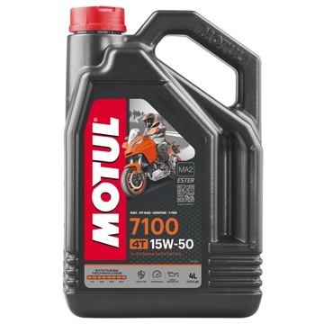 MOTUL OLEJ 15W50 7100 4T 4L MOTO SYNTETYK MA2