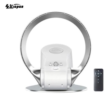 Electric Mute Fan with Remote Controlled Bladeless Powerful Soft Wind Wall