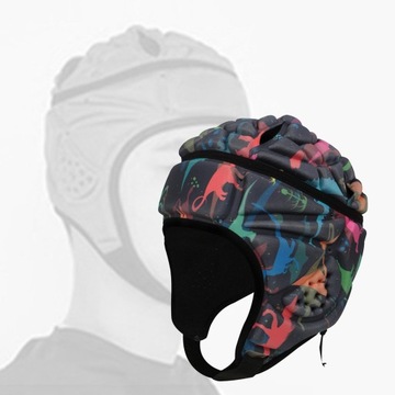 Kask ochronny do rugby Nakrycie głowy Headguard Bramkarz Deskorolka Kolorowa