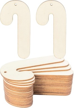 LIZAK ŚWIĘTA ZAWIESZKA DREWNIANA 8cm 1szt BOŻE NARODZENIE DEKORACJA