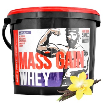 ODŻYWKA NA MASĘ MIĘŚNIOWĄ MASS GAINER BIAŁKO WPC