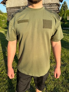 Koszulka Wojskowa GROM taktyczna wz93 PL Camo Oliv Mocna S